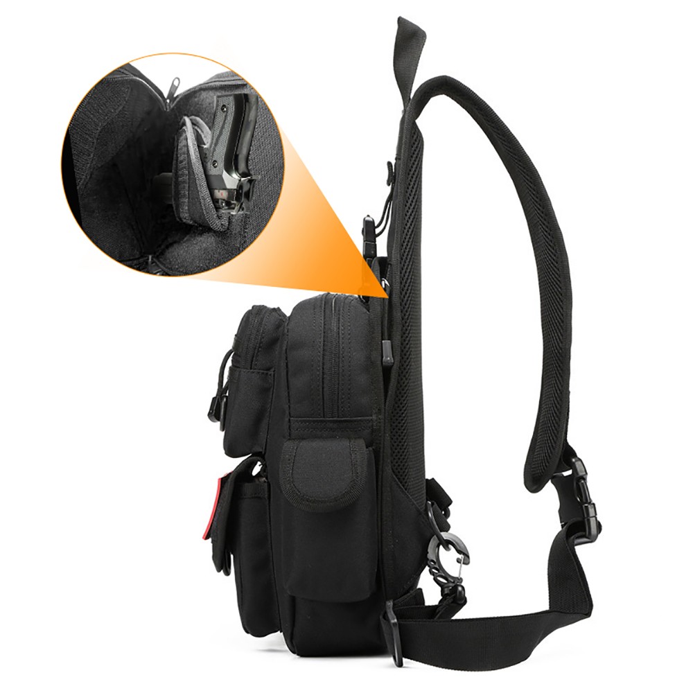 Tactical Pistol Bag Concealed  - Edc Concealed Carry Sling Bag review and price
